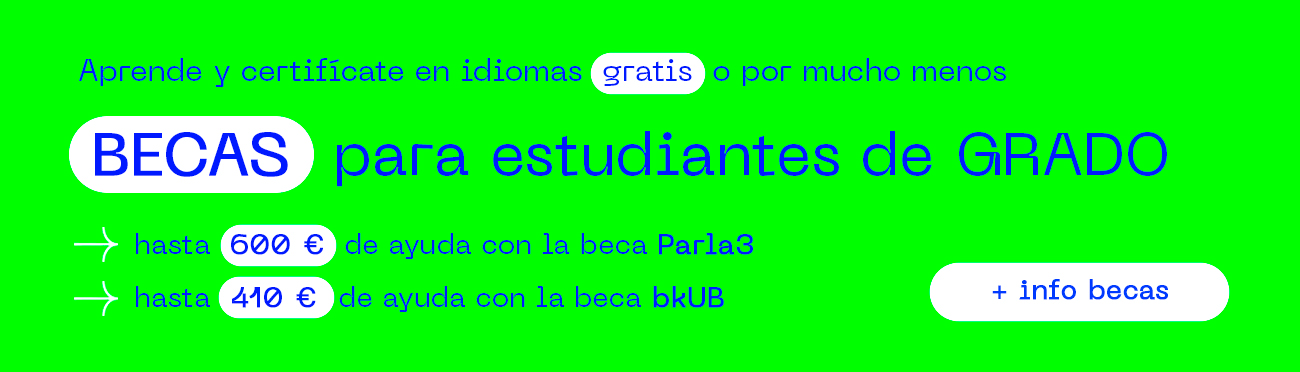 Escuela de Idiomas Modernos. El curso te puede salir gratis. Becas Parla 3
