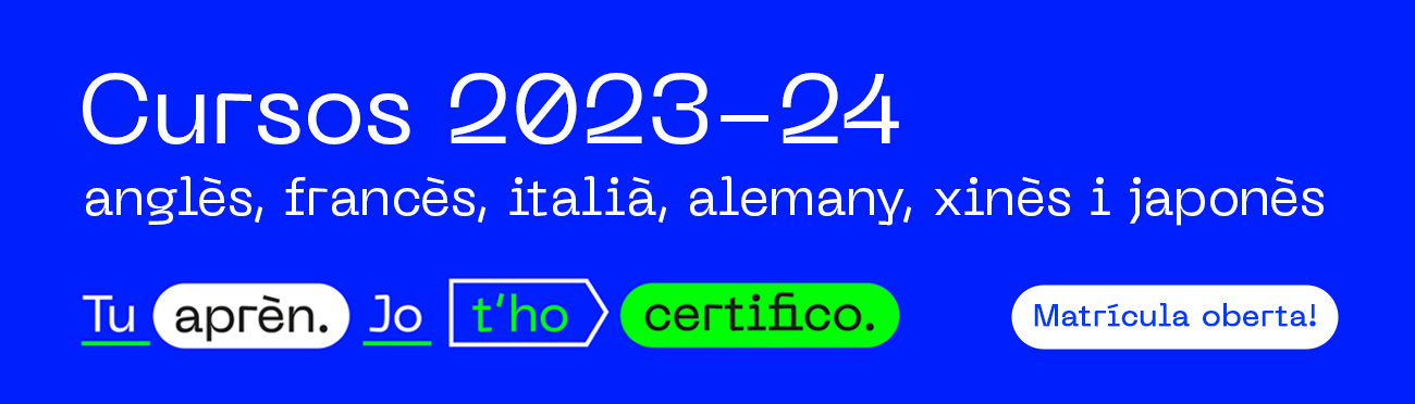 Escola d'Idiomes Moderns. Cursos 2023-24